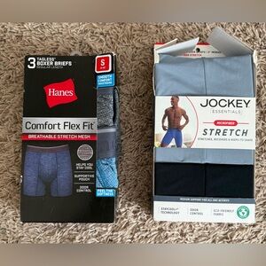 Jockey And Hanes Bundle Of 2  Boxer Briefs Boxes Are Damaged Size: S